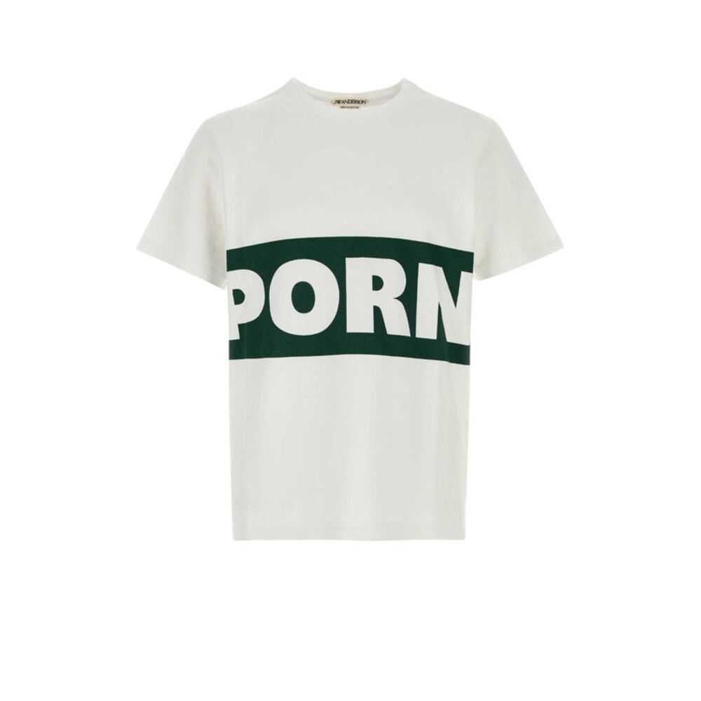 Jw Anderson Men White Cotton T-Shirt